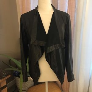 BB Dakota black leather and suede jacket